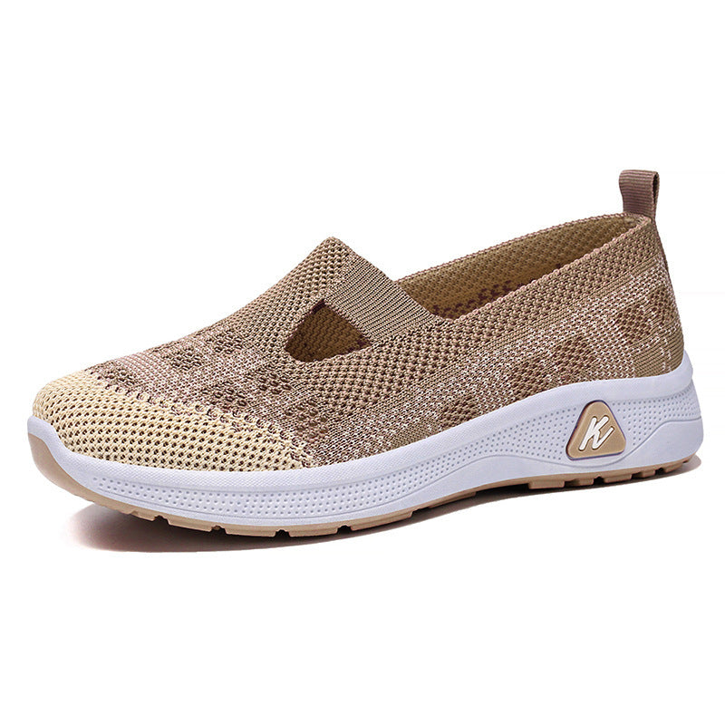 Dame Slip-On Sneakers med åndbar strikoverflade og fleksibel sål Stilla