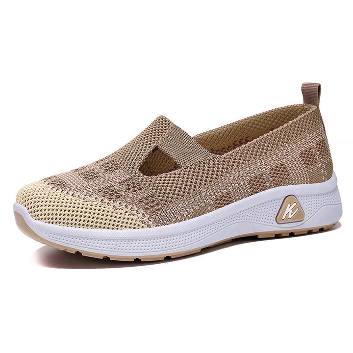 Dame Slip-On Sneakers med åndbar strikoverflade og fleksibel sål Stilla