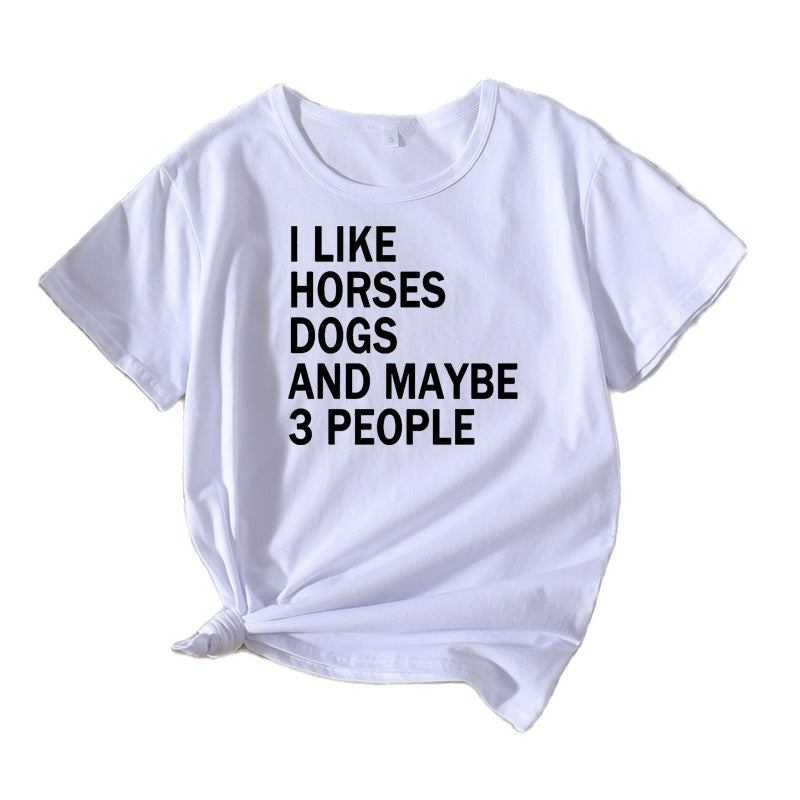 Dame Casual Sjov Citat T-shirt Stilla
