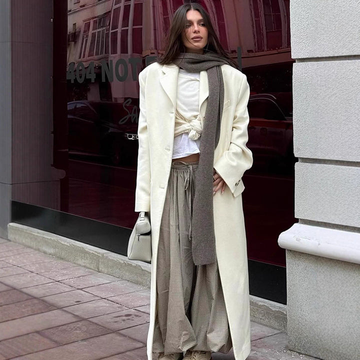 Dame overdimensioneret frakke med elegant snit Stilla
