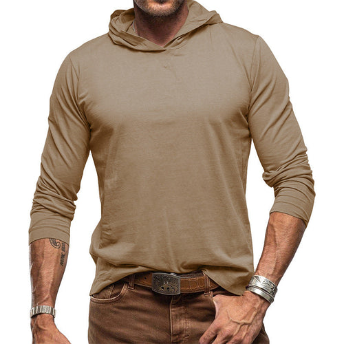 Stilla | Hættepullover Slim Fit Langærmet Let Bomuldsstrik minimalistisk Stil