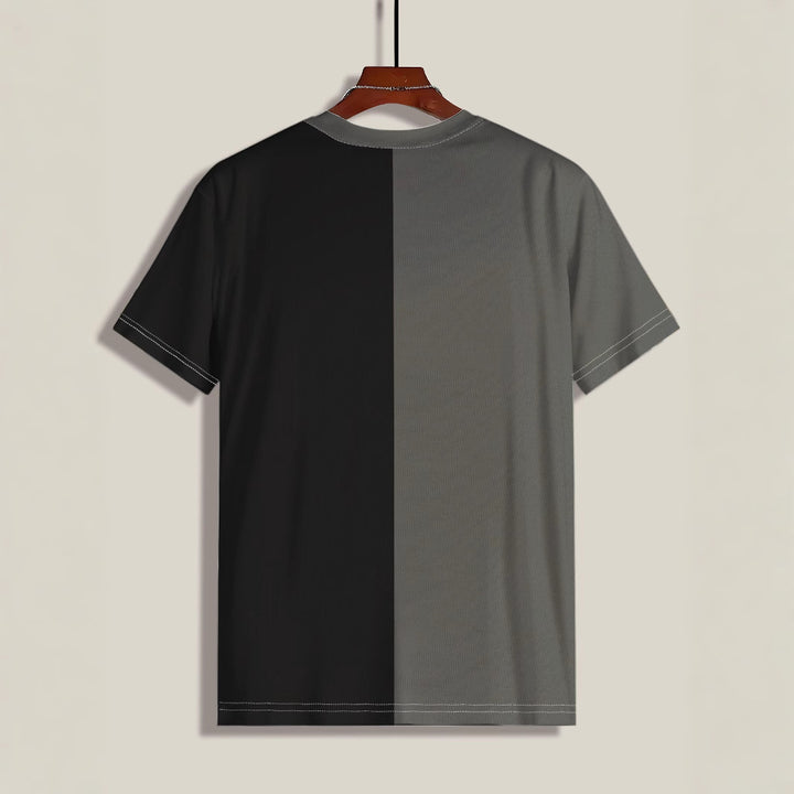 Herre T-shirt med inspirerende tekstdesign og moderne farvekombinationer Stilla