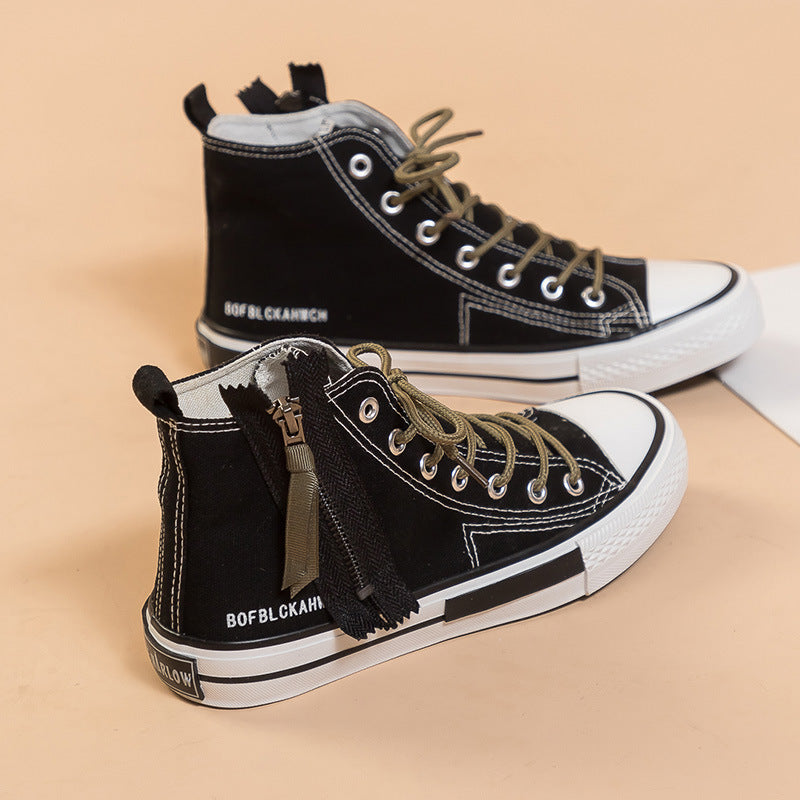 Dame Høje Sneakers med fleksibel lynlås og moderne snit Stilla