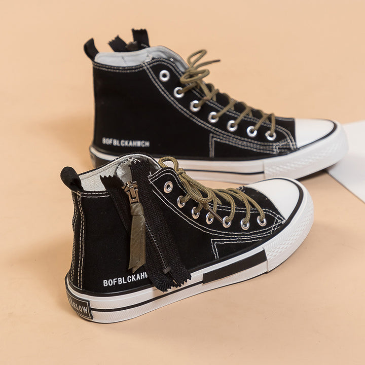 Dame Høje Sneakers med fleksibel lynlås og moderne snit Stilla
