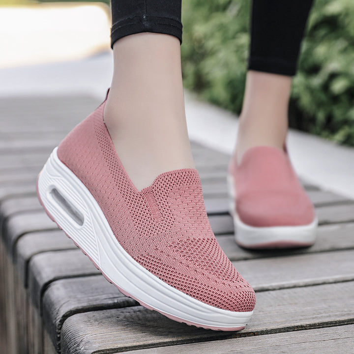 Dame Slip-On Sneakers med luftdæmpning og respirabelt overmateriale Stilla