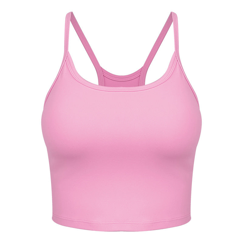 Dame Sporty Crop-Top med elegant Racerback-design og højelastisk materiale Stilla