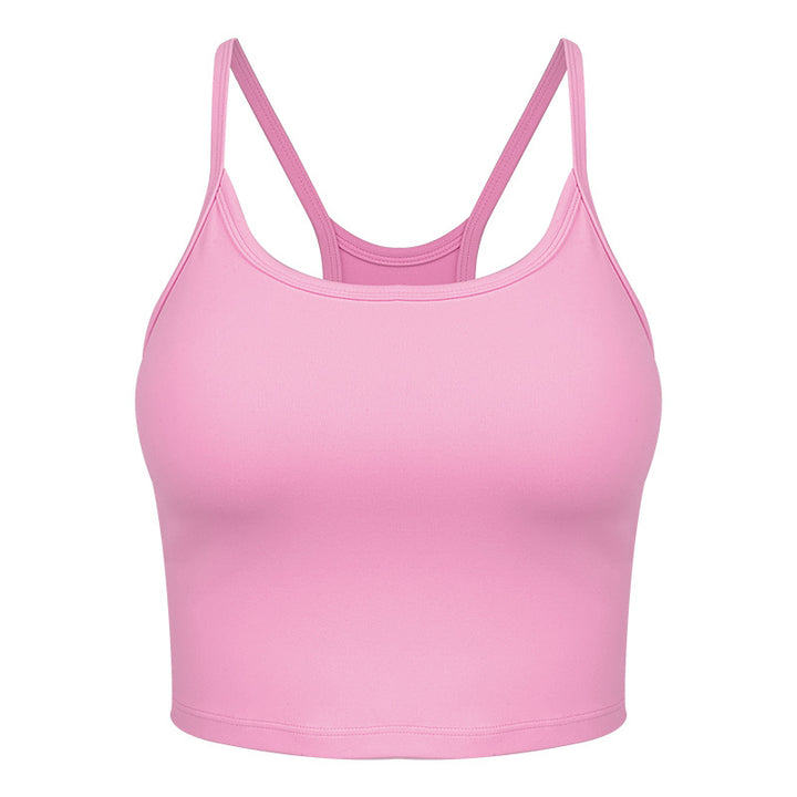 Dame Sporty Crop-Top med elegant Racerback-design og højelastisk materiale Stilla