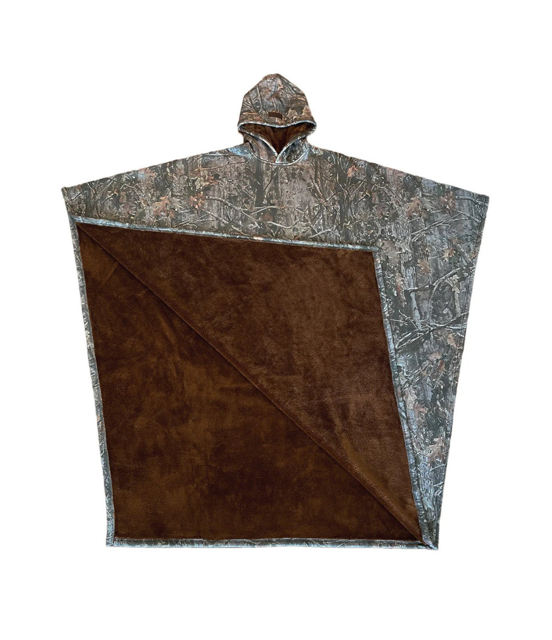 Dame multifunktionel poncho tæppe med hætte Stilla