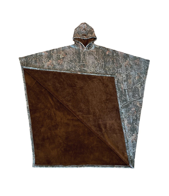 Dame multifunktionel poncho tæppe med hætte Stilla