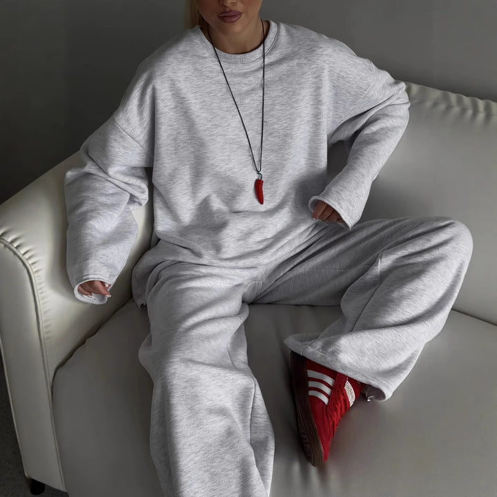 Kvindernes komfortable sweatshirt og løse jogger sæt Skovae