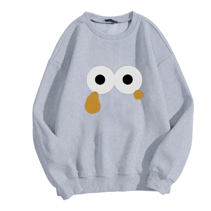 Kvinders sweatshirts med unikt cartoon design Skovae