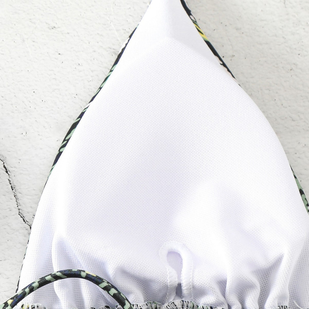 Dame triangel-bikini med legende knude-design Skovae
