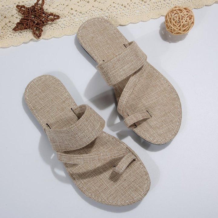 Dame komfortable toe post sandaler Stilla