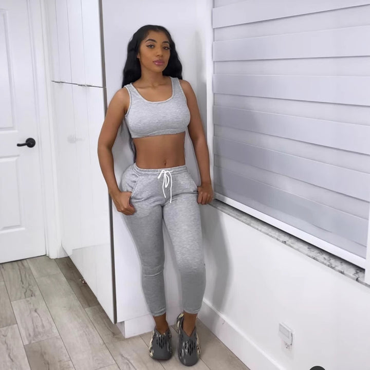 Dame Behagelig fritidsdress i sporty look Stilla