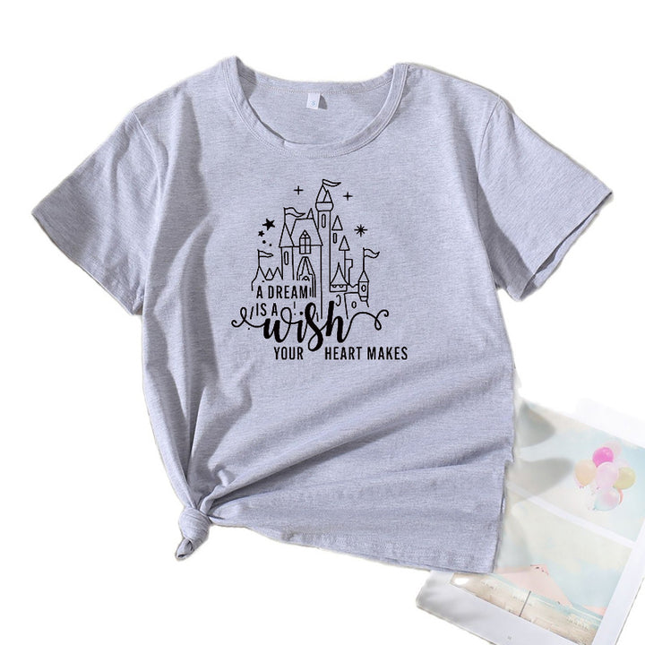 Kvinder Kreativ Grafisk T-Shirt Stilla