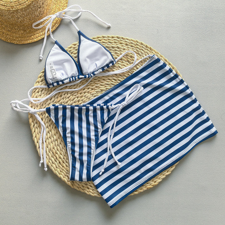 Dame Bikini med legende Mini-nederdel Stilla
