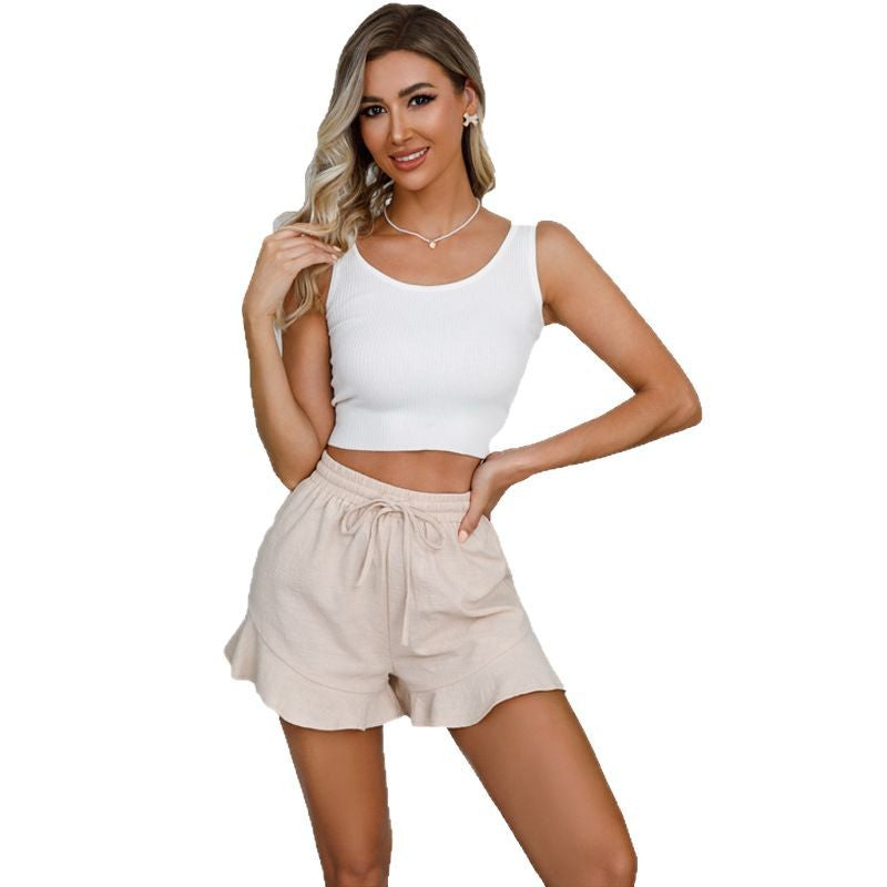 Dame Legende Rynket-Sommer-Shorts Skovae