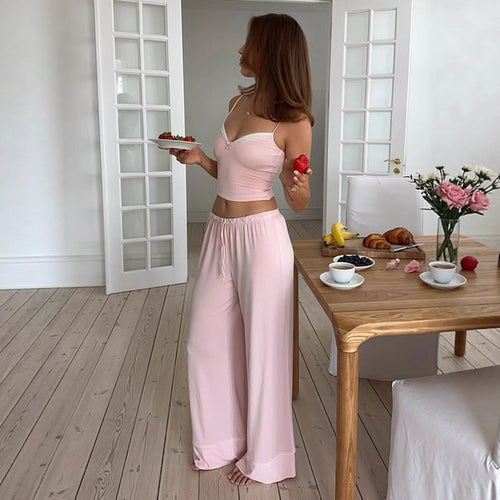 Dame afslappet jumpsuit med vid ben og justerbar talje Skovae