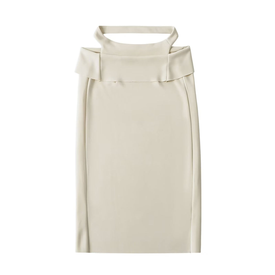 Dame elegant omslagsskjørt med højkvalitets materiale og stilfuldt design Stilla