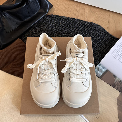 Femme platform snørebånd sneakers med polstret sål Stilla