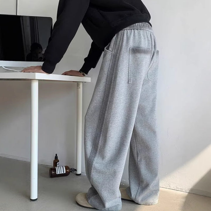 Herrer Behagelige Relaxed Fit Sweatpants med elastisk talje og praktiske lommer Stilla