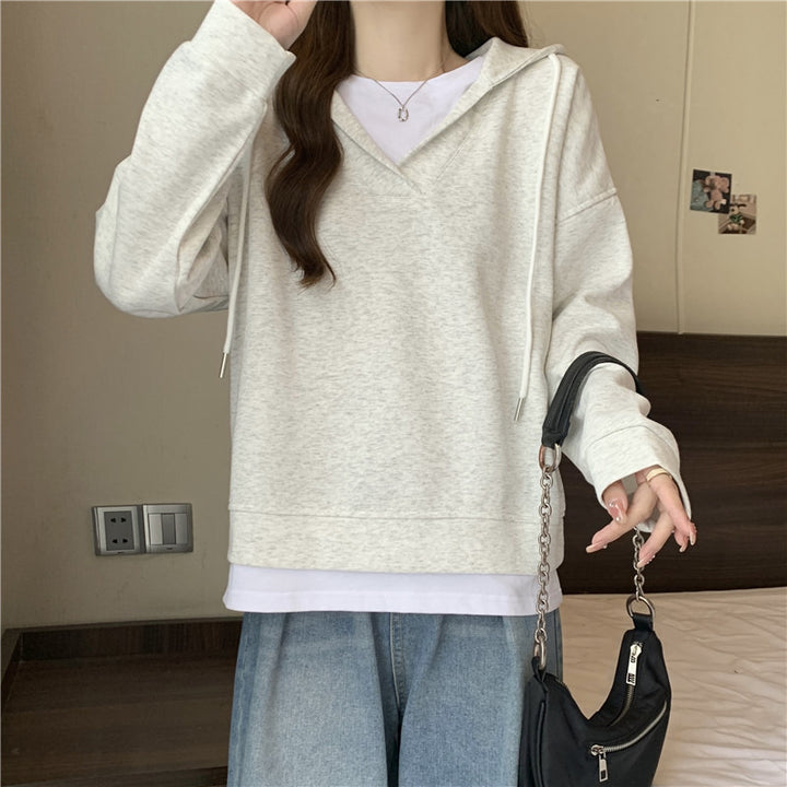 Dame Casual Zip-Up Hoodie med elegant udskæring Stilla