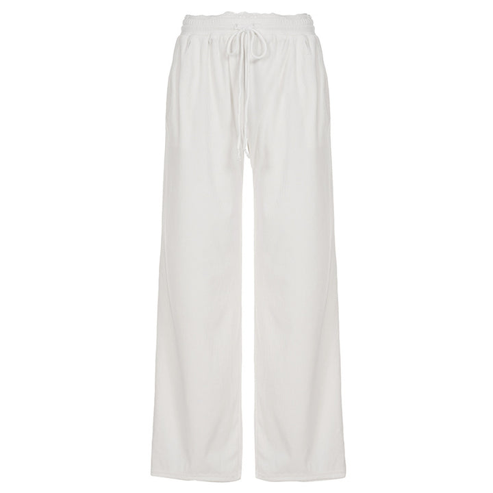 Dame Flared Sweatpants med elastisk talje og komfortabelt design Skovae