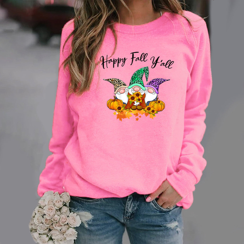 Kvindernes sweatshirt med efterårsmotiv og komfortabel pasform Stilla