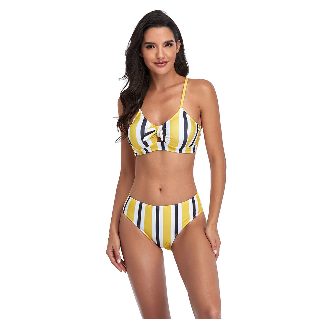Dame Retro Bikini-sæt med sløjfedetail Stilla
