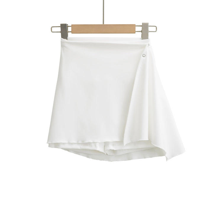 Dame Sporty Folds-Shorts med elastisk kant og innovativt snit Stilla