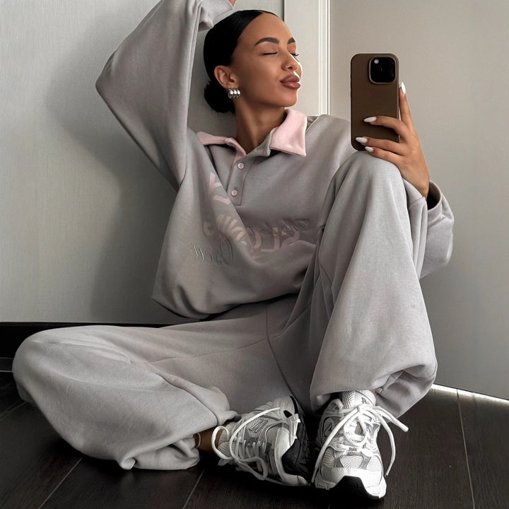 Kvinders Urban Lounge Sweatshirt med Casual Cut og Struktureret Krave Stilla