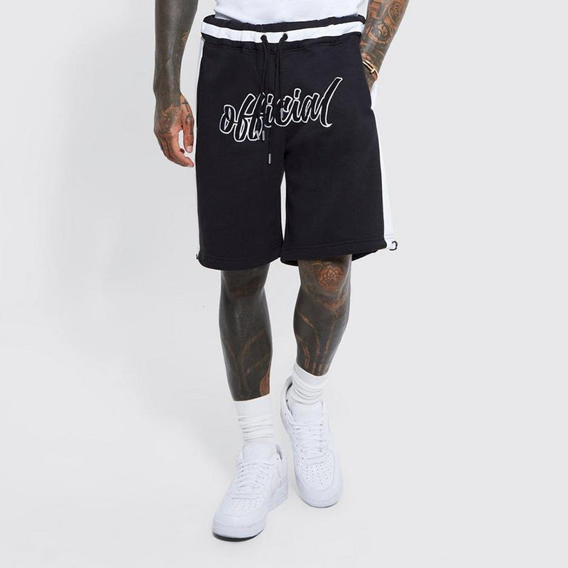 Herrer Sportlige Shorts med kontrasterende design og snøre Stilla