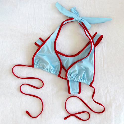 Dame bikini-top med legende knytningsdesign Skovae