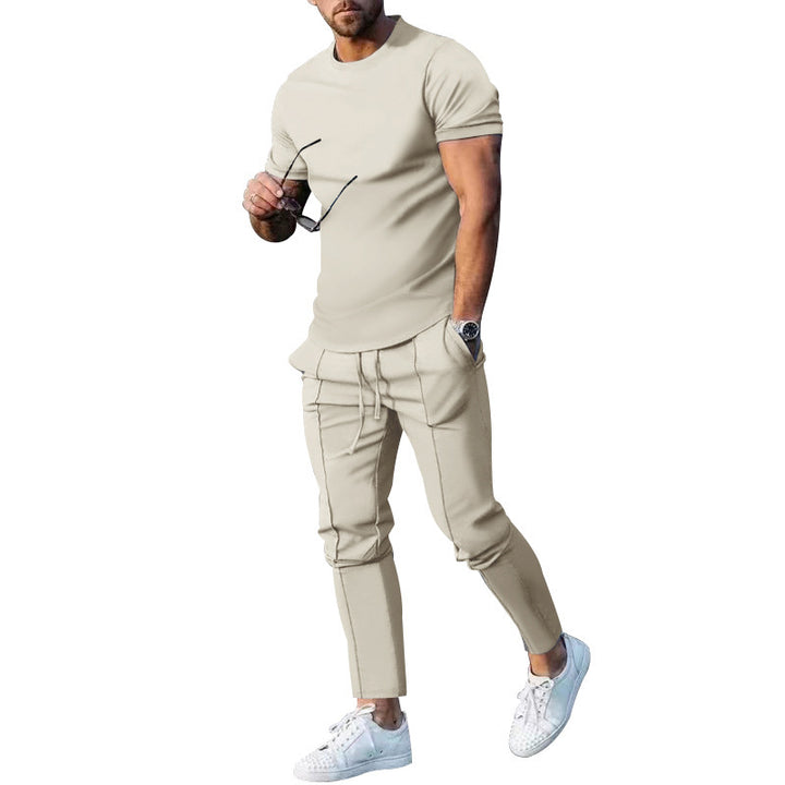 Herrer afslappet fritidsoutfit med elastisk talje og behagelige lommer Stilla