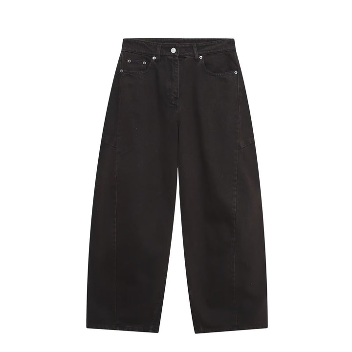 Dame løse jeans i moderne skæring med trendy cargo-lommer Skovae