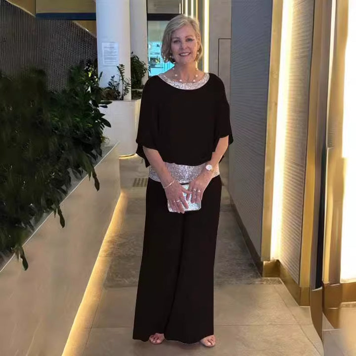 Damer elegant Culotte med glimmer-accente Stilla