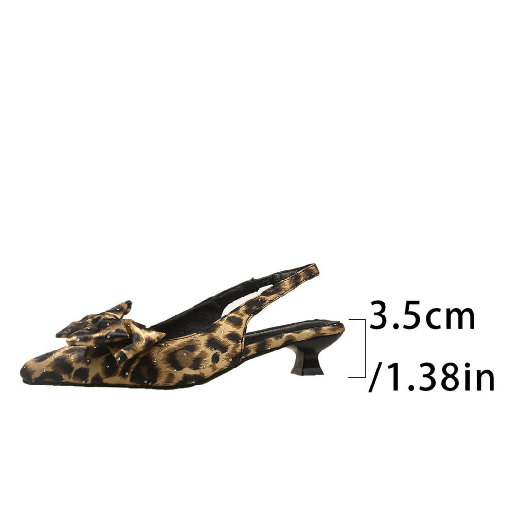 Femme Slingback Sløjfe-Detalje Ballerinas Stilla
