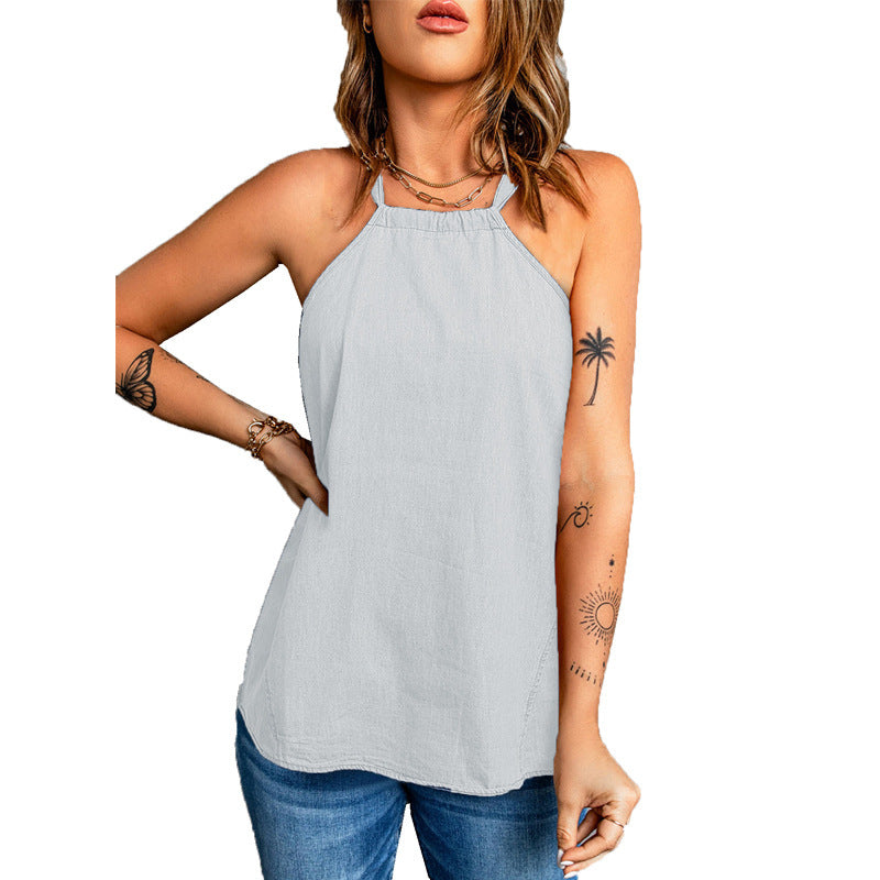 Dame trendy tanktop med afslappet snit og kvalitetsmaterialer Stilla