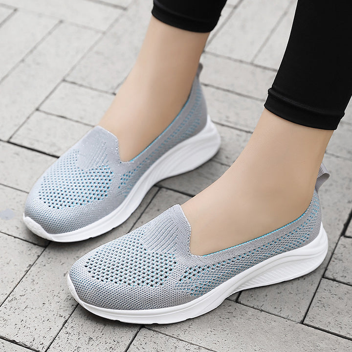 Dame nan sømløs sokkesneaker med memory-fodergulv og fleksibel letløbssål Skovae
