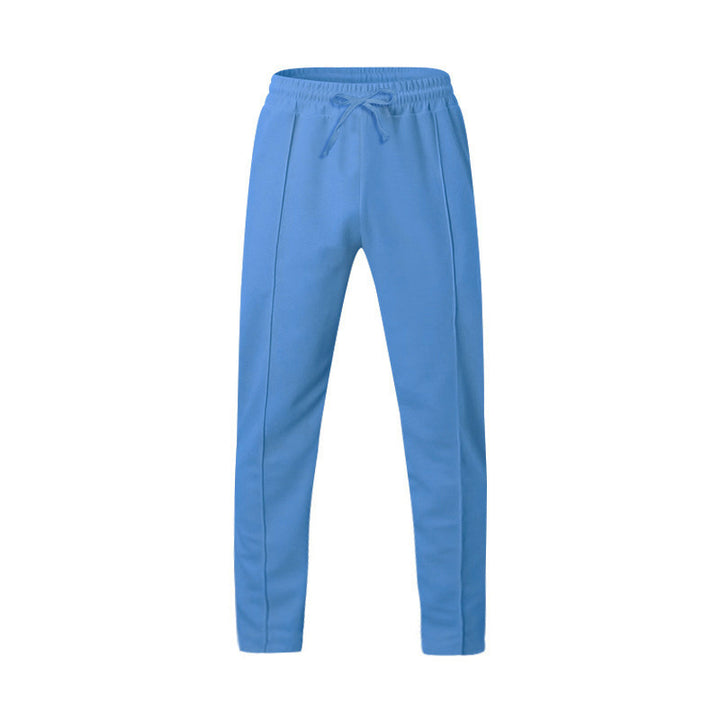 Herrer nan sporty joggingbukser med elastisk talje og forreste midtersøm Skovae