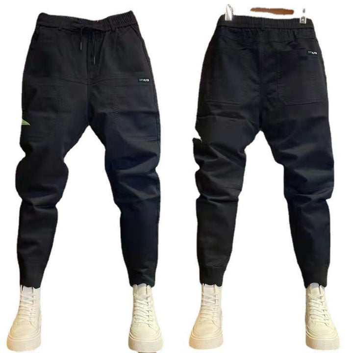 Herren nan sporty Cargojoggerbukser med elastisk talje, snøre og konisk benafslutning Skovae