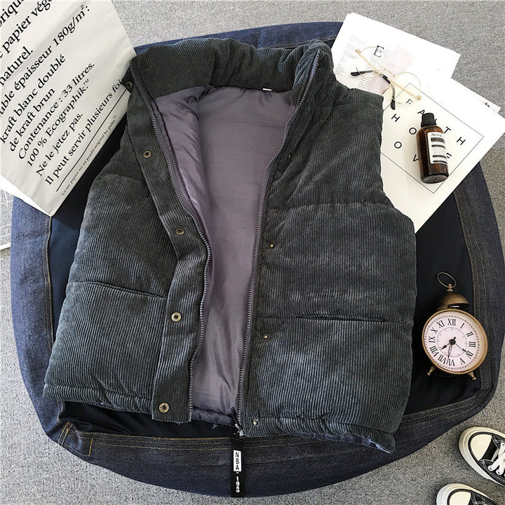 Femme Corduroy Puffer Vest Stilla