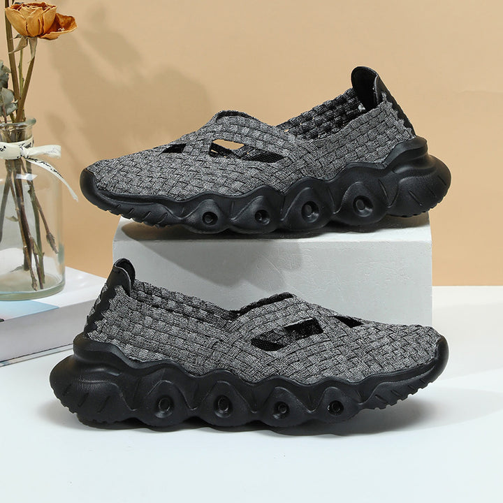 Dame Åndbare Slip-On Sko med fleksibelt Overmateriale og skridsikker Såle Stilla