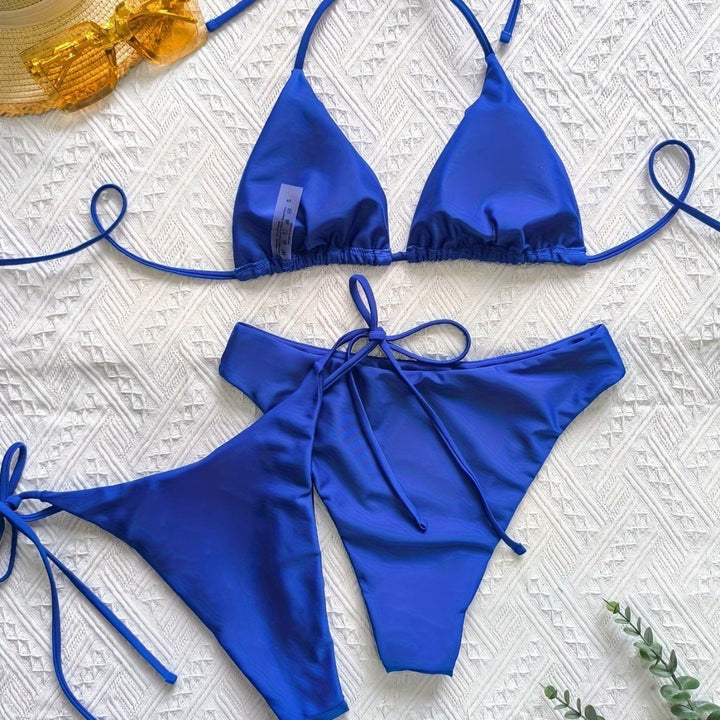 Femme Minimalist Triangle Bikini Sæt Stilla