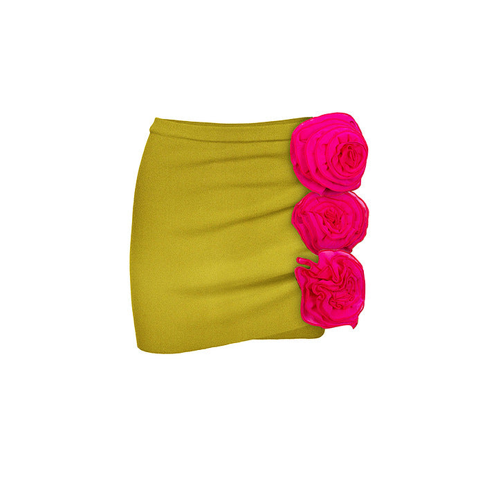 Dame Bikiniset med blomster ruffles design Skovae