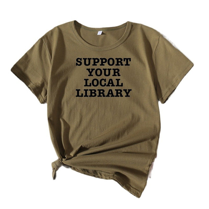 Dame Fritid Litterær Støtte T-Shirt Stilla