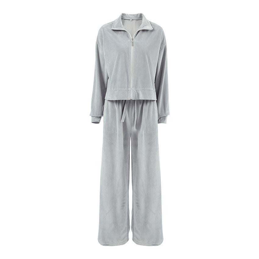 Dame Casual Co-Ord Sæt med løs pasform af blødt materiale Stilla