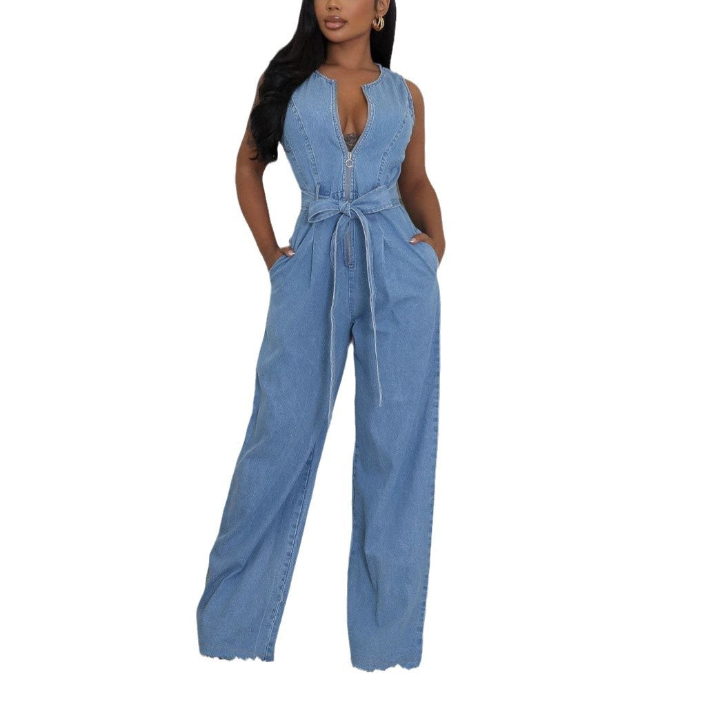 Dame Jeans Overall med tætsiddende snit Stilla