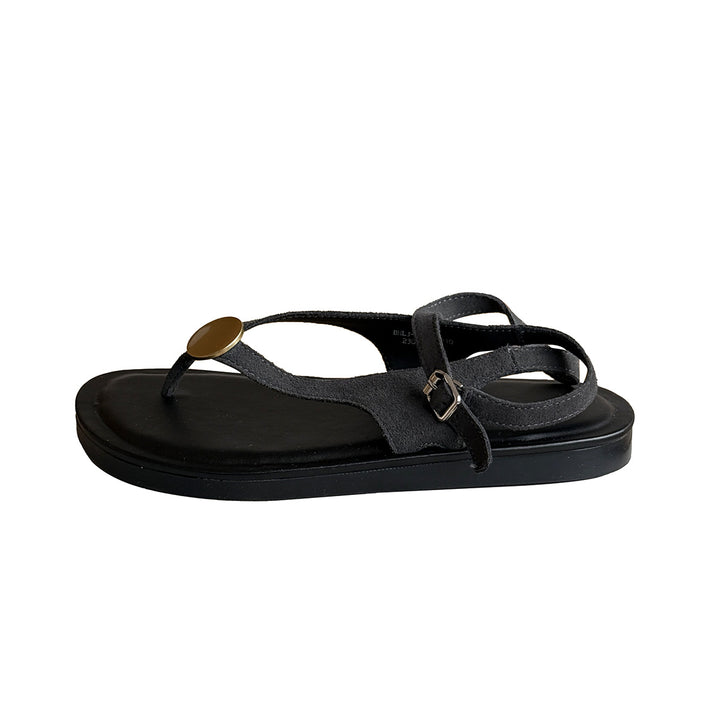 Dame Casual Chic Tanga Sandaler med stilfuld ankelrem Stilla