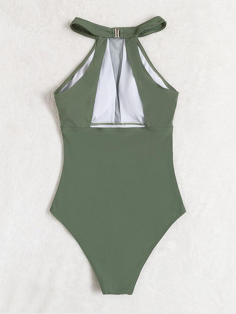 Dame one-piece badedragt med åndbare mesh-elementer Skovae